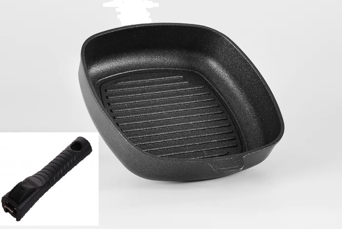 Grilovací pánev titanová 26x26x6,5 cm BAF Gigant INDUKCE odnímatelná ručka
